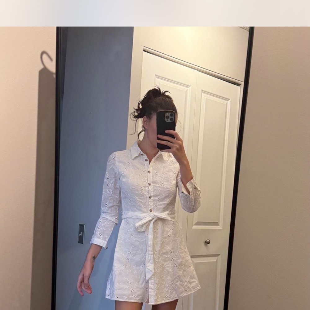 Zara White Lace Mini Dress